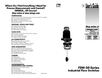 Thumbnail of document Manual - FSW-41A Industrial Flow Switches - From 2 to 15 Feet/Second